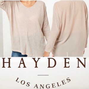 NWT Hayden Linen Blend Shirt Top